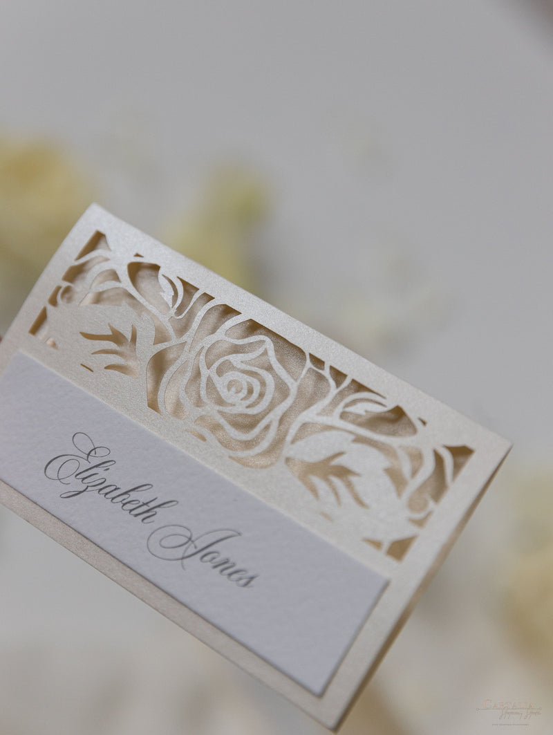 Classic Elegance Laser cut Place Card Cartalia