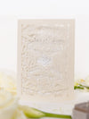 Classic Elegance Laser cut Cream and Champagne Metallic Colours Order of Service / Menu