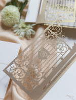 Gold Luxury Your Own Venue Ornamental Gate Laser Cut Gate | Château de la Valouze
