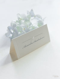 Embossed Pearl Place Cards