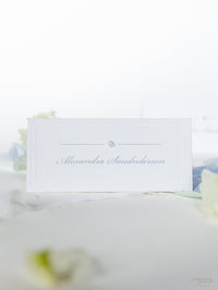 Embossed Pearl Place Cards