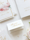Romantic Roses Calligraphy Place card