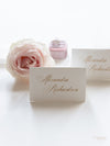 Romantic Roses Calligraphy Place card