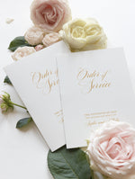 Luxury Romantic Roses Order of Service