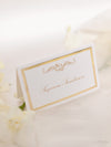 Luxury Gold Place Card with Foiled Backing