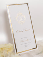 Luxury Gold Foil Order of Service