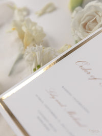 Luxury Gold Foil Order of Service