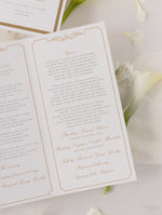 Luxury Gold Foil Order of Service