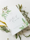 Greenery Foliage Order of Service / Order of the Day