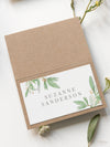 Greenery & Kraft Place Cards in Rustical Theme