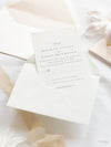 Classic Envelope Fold Invitation with Confetti Pocket Suite in Dusty Pink and Champagne