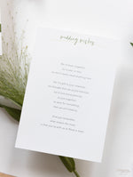 Modern Calligraphy Invitation  3 Tier Folder Pocket Suite with Vellum Parchment Envelope and Pearl Wax Seal with ribbed ribbon