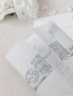 CASA HEDSOR | Invitación a su lugar en pergamino con sello de cera Invitación de boda | MUESTRA