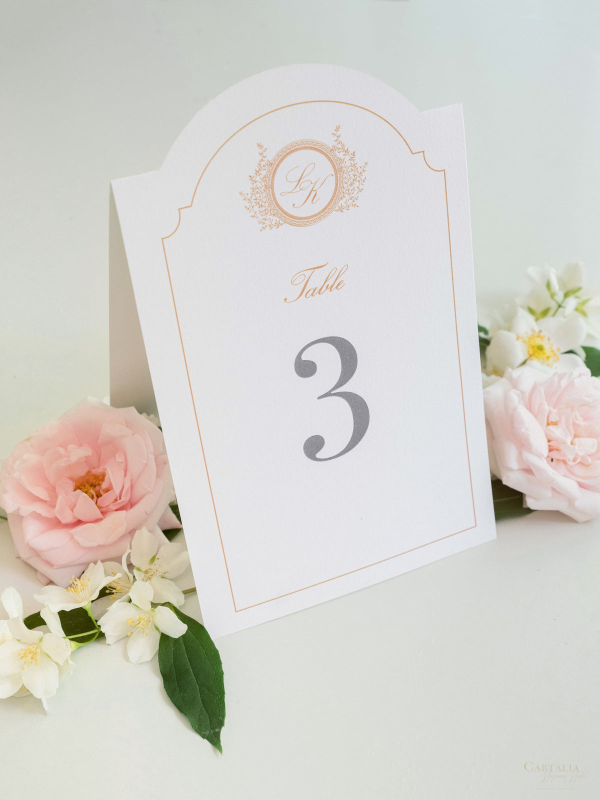 Luxury Arch Table Number Cards | Villa del Balbianello, Lake Como Wedding