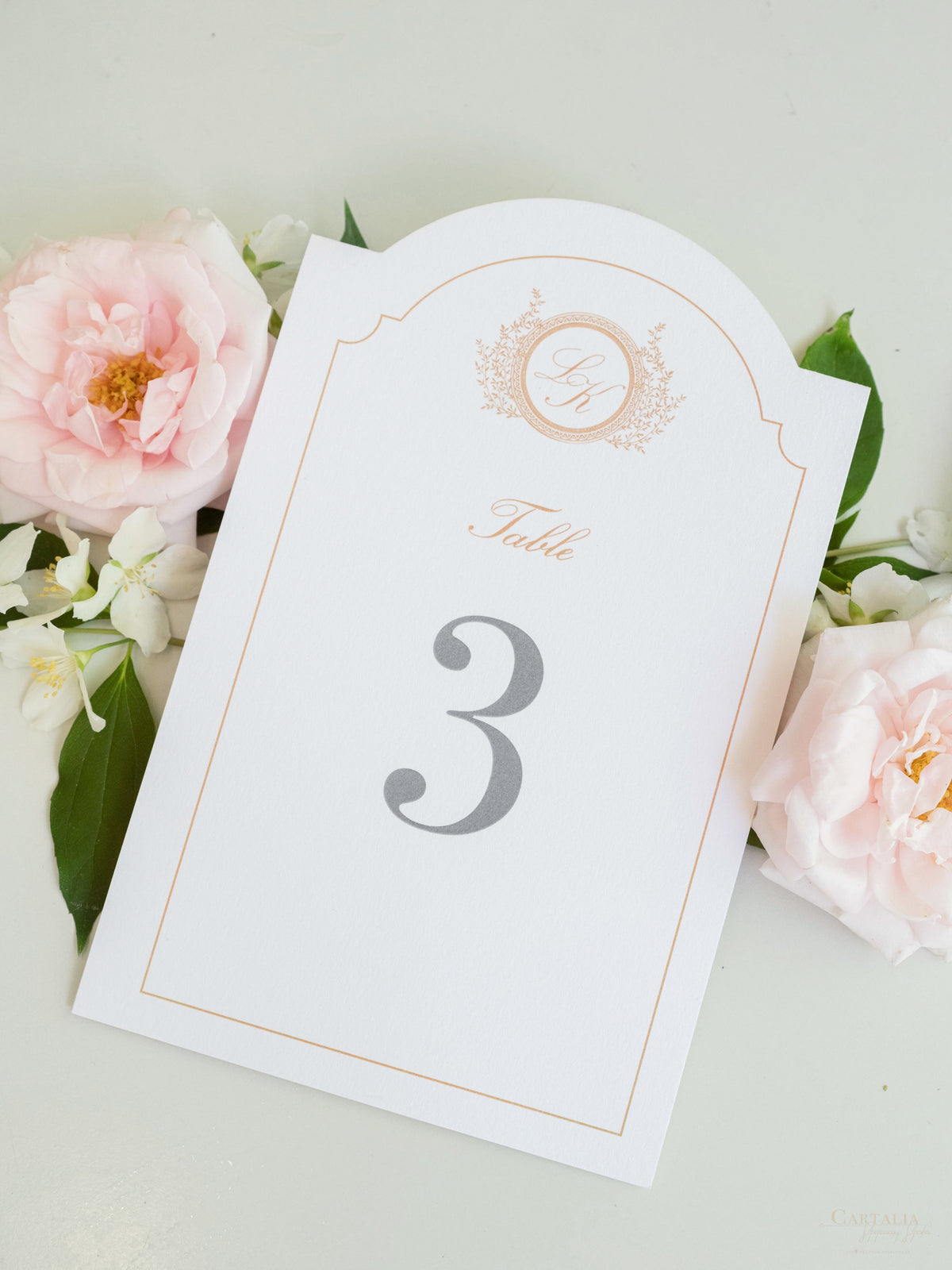 Luxury Arch Table Number Cards | Villa del Balbianello, Lake Como Wedding