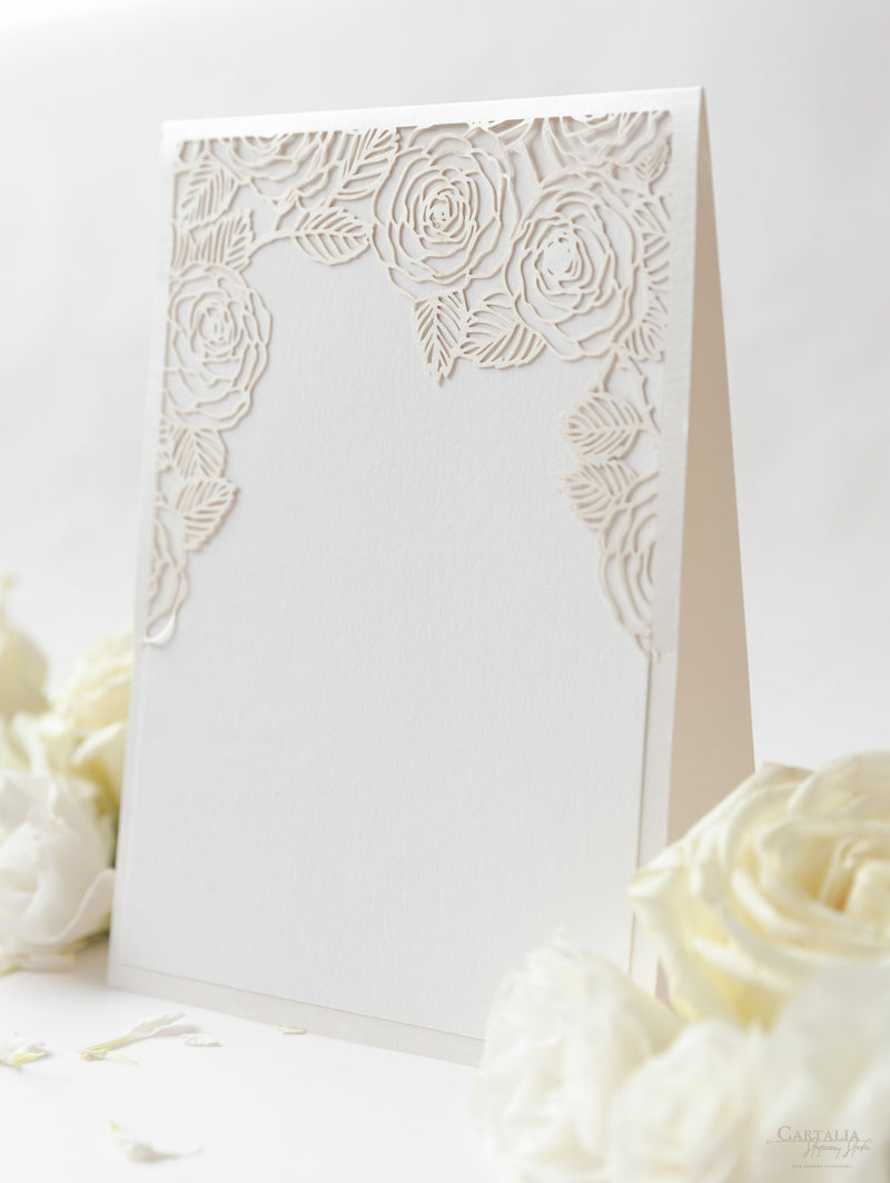 Roses Table Number or Name Laser Cut - Free Standing