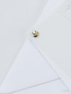Vellum/ Parchment Layer and Silver Bolt Evening Invitation with Eucalyptus Silver Mirror Plexi Hexagon Tag