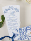 Destination Wedding Order of the Day, Order of Service with Lemons and Sicilian Tiles