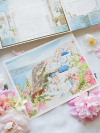Add-on: Bespoke Artist Commission: Wedding Venue Watercolor Illustration