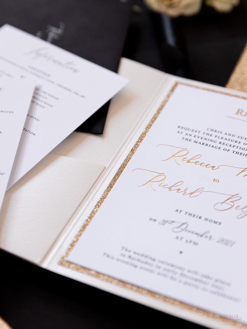 All that Glitters Pocket in Black & Gold | Bespoke Commission R&R