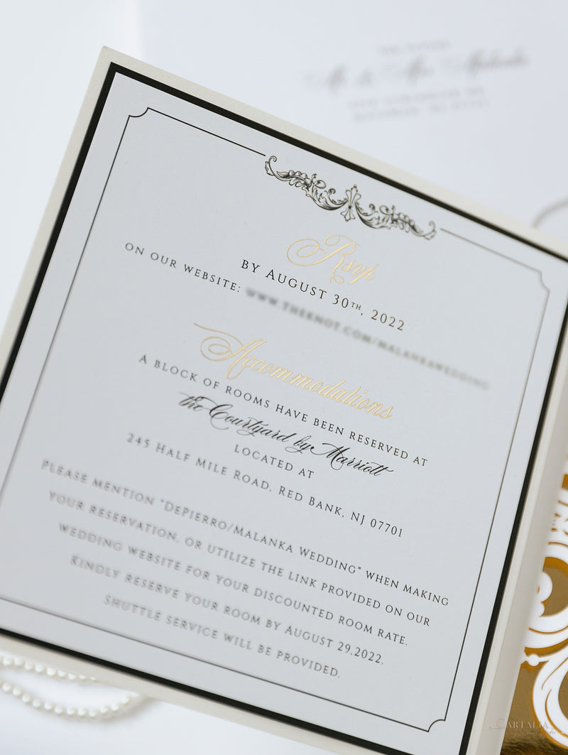 Golden Couture Bespoke Box : 3D Custom Design | Bespoke Commission A&J
