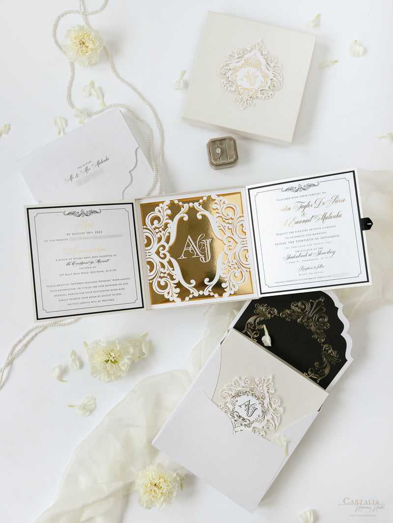 Golden Couture Bespoke Box : 3D Custom Design | Bespoke Commission A&J