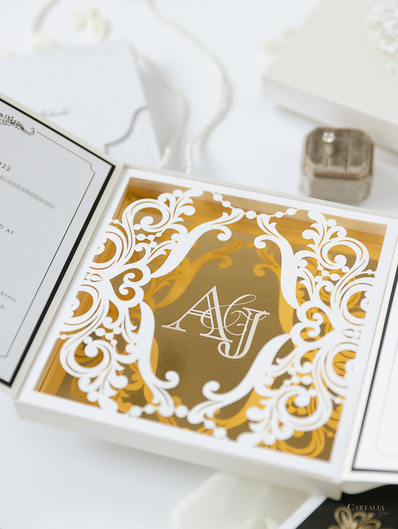 Golden Couture Bespoke Box : 3D Custom Design | Bespoke Commission A&J
