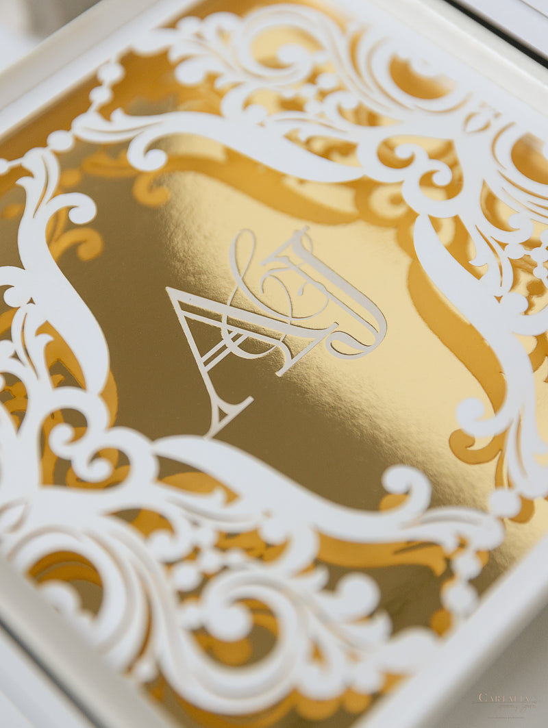 Golden Couture Bespoke Box : 3D Custom Design | Bespoke Commission A&J