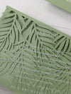 Sage Green Palm Leaves Wedding Invitation Suite | Bespoke Commission D&A