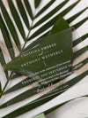 Sage Green Palm Leaves Wedding Invitation Suite | Bespoke Commission D&A