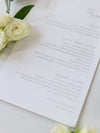 Classic Wedding Menu Cards with Guest Names & Wax Seal