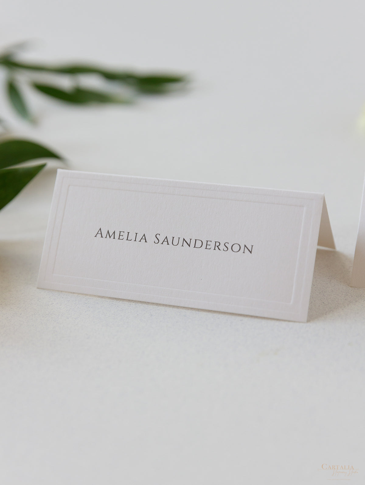 Classic Embossed Place Cards