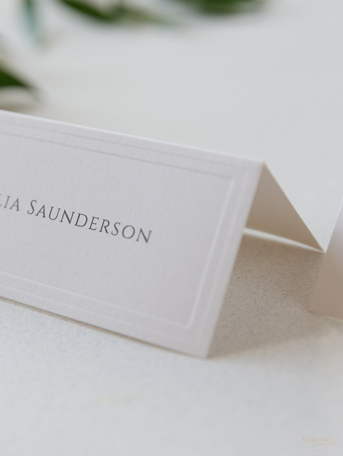 Classic Embossed Place Cards