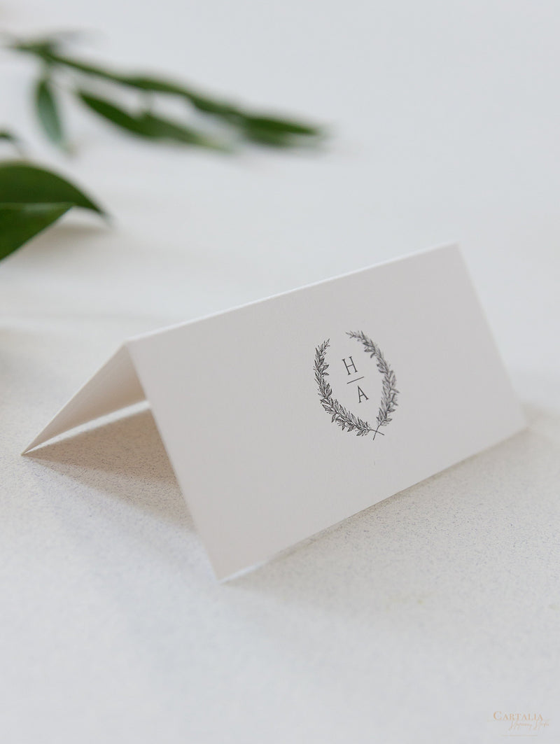 Classic Embossed Place Cards