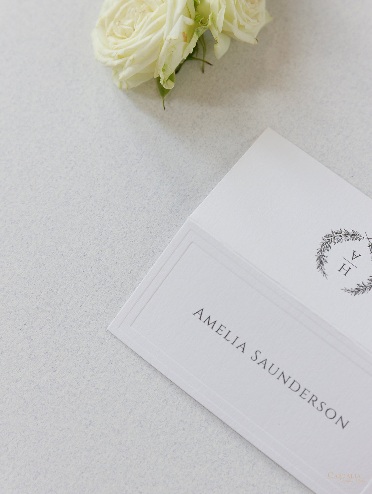 Classic Embossed Place Cards