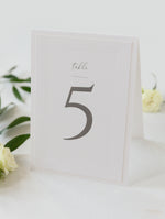 Timeless Triple Embossed Table Number