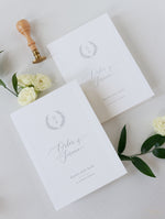 Timeless Triple Embossed Frame Wedding Order Of Service