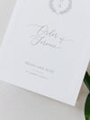 Timeless Triple Embossed Frame Wedding Order Of Service