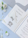 Vizcaya Museum & Gardens | VENUE | Luxury  Letterpress Folder Pocket Invitation Suite Tied Ribbon | SAMPLE