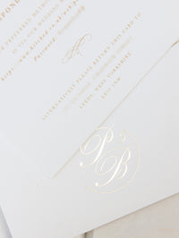 Venue Grantley Hall Wedding Invitations | Bespoke Commission P&B