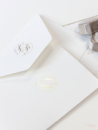 Invitaciones de boda en Grantley Hall | Comisión personalizada P&amp;B