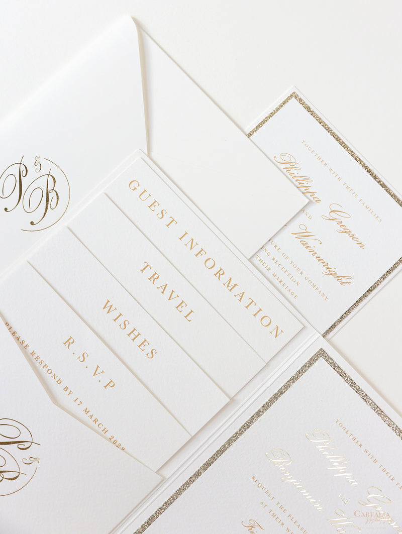 Venue Grantley Hall Wedding Invitations | Bespoke Commission P&B