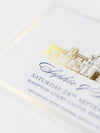 Your Venue | Luxury Foil & Letterpress Save the Date with Envelope