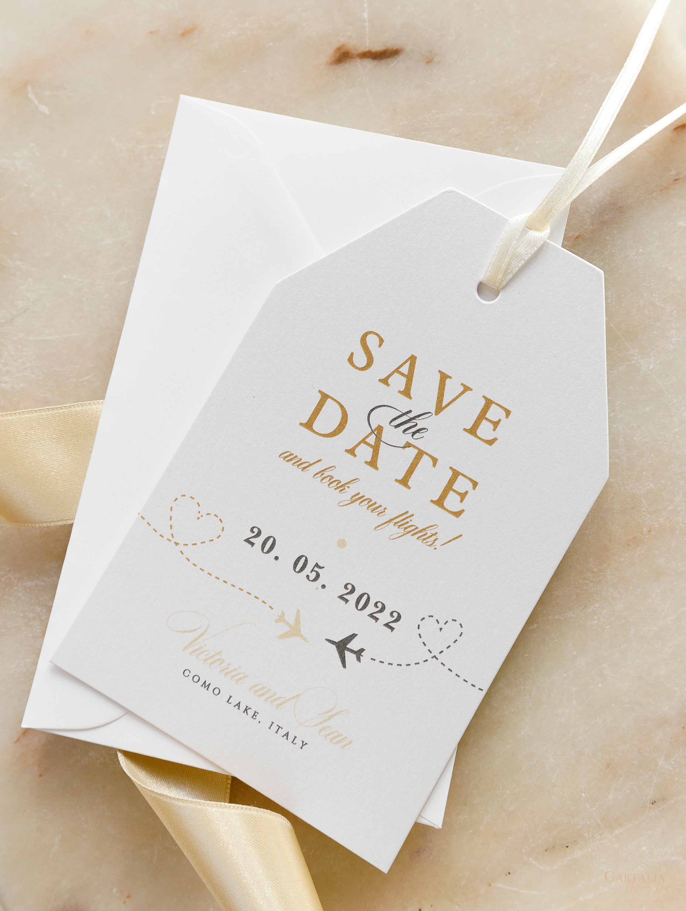 Luggage Tag Template Save The Date