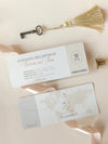 Passport Style Invitation Boarding Pass Invite Ticket Style