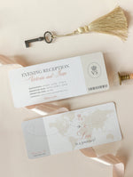 Passport Style Invitation Boarding Pass Invite Ticket Style
