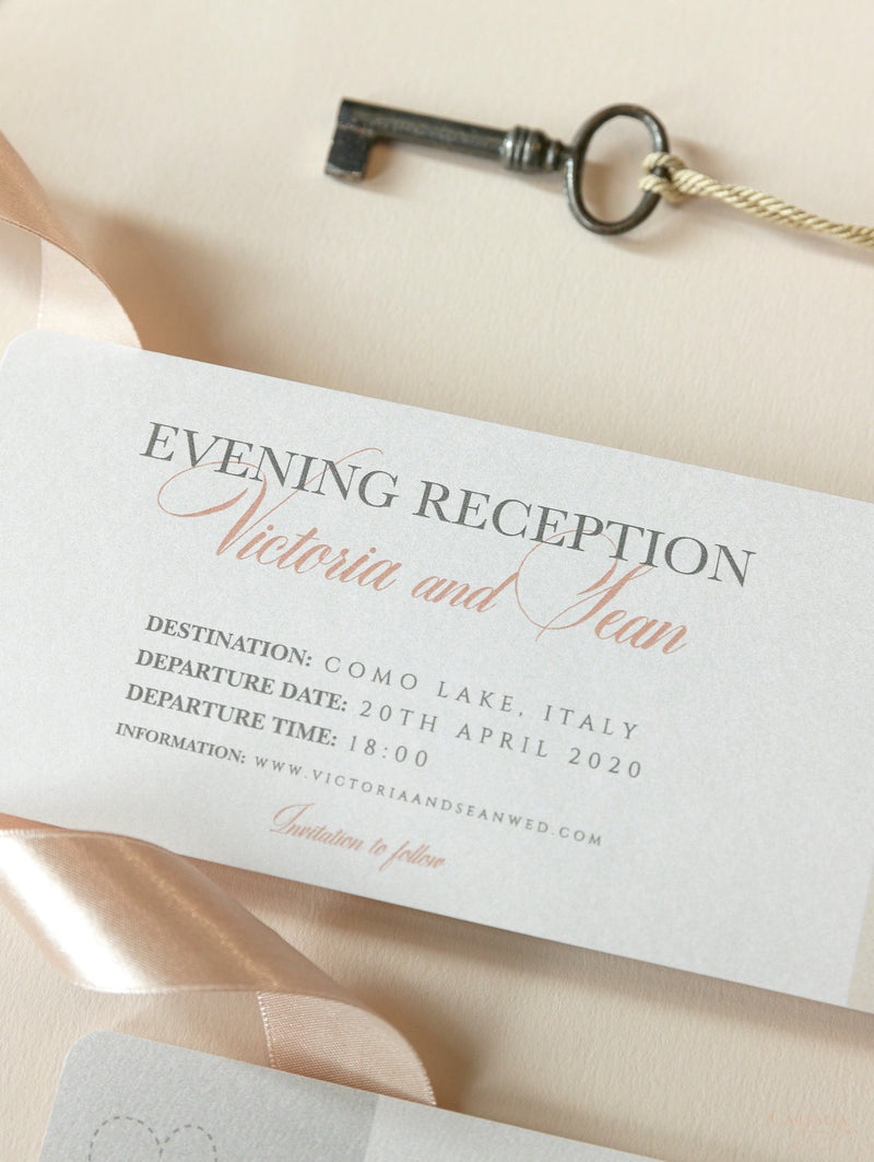 Passport Style Invitation Boarding Pass Invite Ticket Style