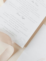 Passport Wedding Invitation Style Travel Menu