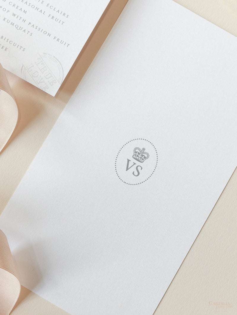 Passport Wedding Invitation Style Travel Menu