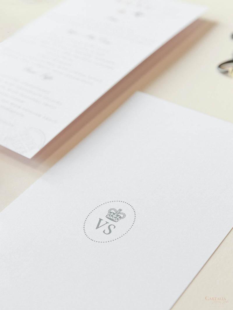 Passport Wedding Invitation Style Travel Menu